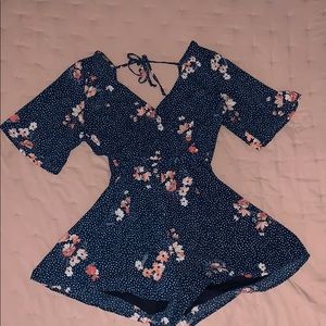 Floral romper.